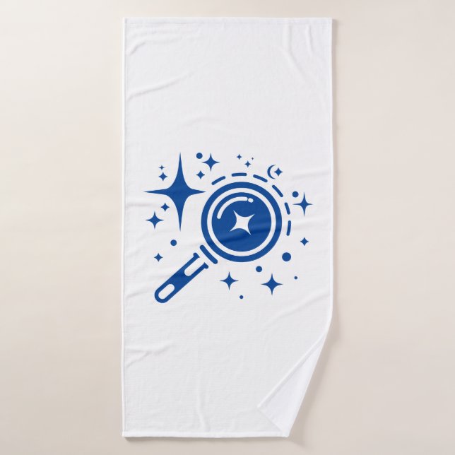 AI-Emblem Twinkle Sterne, Leuchtturm des digitalen Badehandtuch (Badehandtuch)