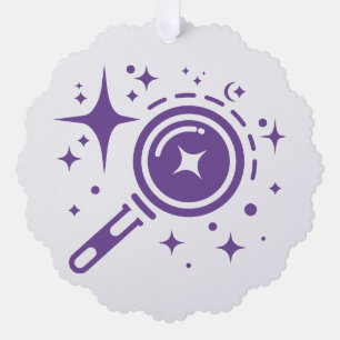 AI-Emblem Twinkle Sterne, Leuchtturm des digitalen Ornament Karte