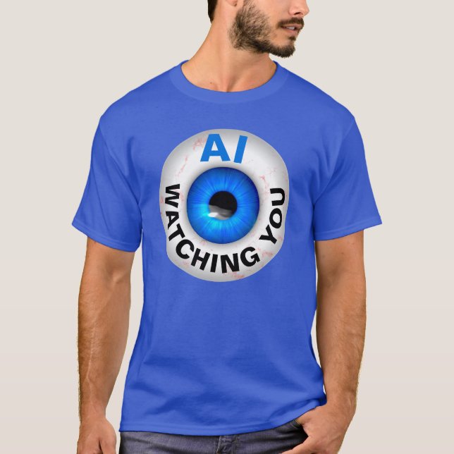 AI Eyeball (dunkel) T - Shirt (Vorderseite)