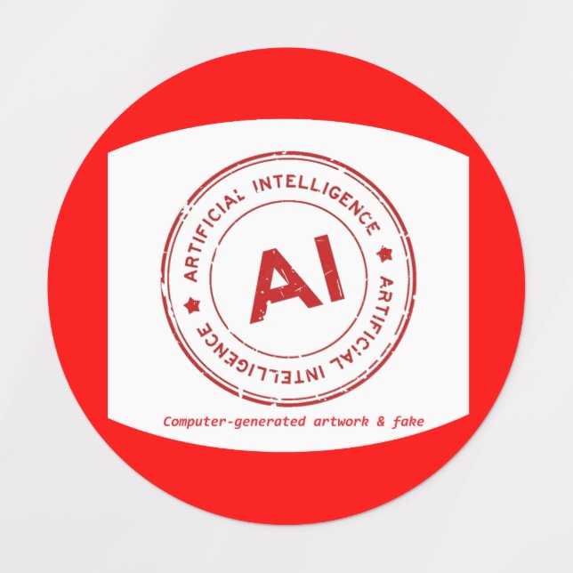 AI-Fake-Etiketten Etiketten (Design 2)