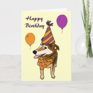 AI - Funny Pup Geburtstagskarte Karte