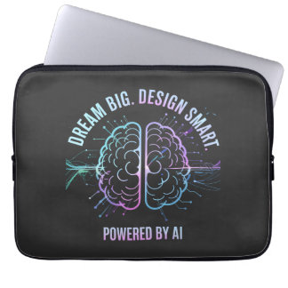AI Futuristic Laptop Sleeve - Dream Big Design
