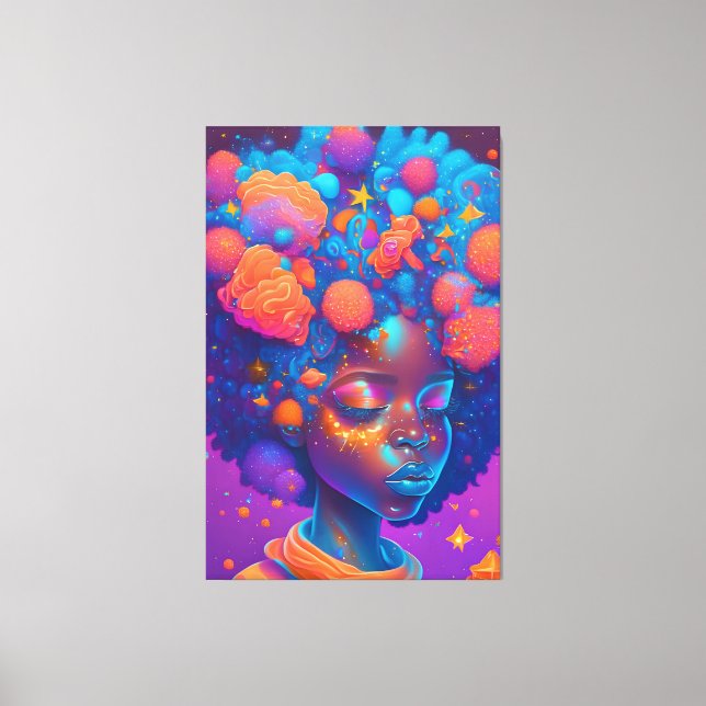 Ai Generated Girl Leinwanddruck (Vorderseite)