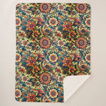 Ai generierte bunte Blumenmuster