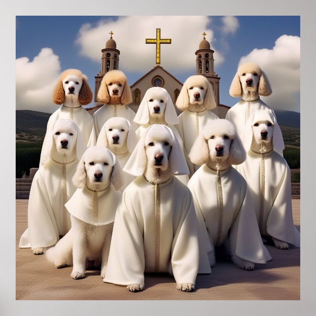(ai generierte) Poodles sind Mitglieder Poster (Vorne)