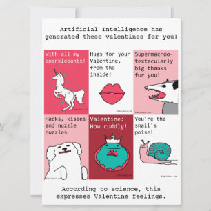 AI Generierte Valentine - DaVinci-Modell Karte