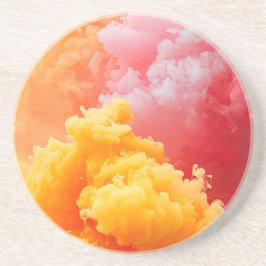 AI-generiertes Farbdünnerrauchen Getränkeuntersetzer