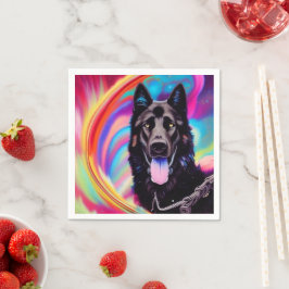 Ai German Shepherd Serviette