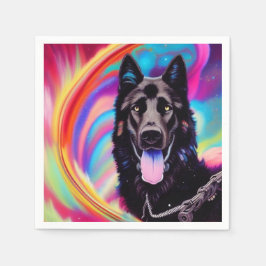 Ai German Shepherd Serviette
