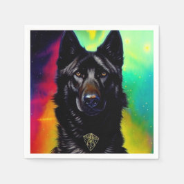 Ai German Shepherd Serviette