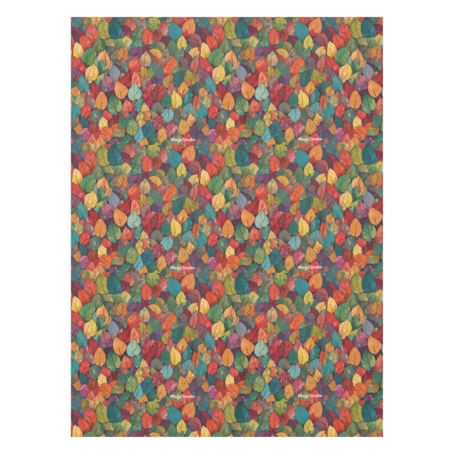 AI Herbstleaves Tischdecke (Vorderseite)