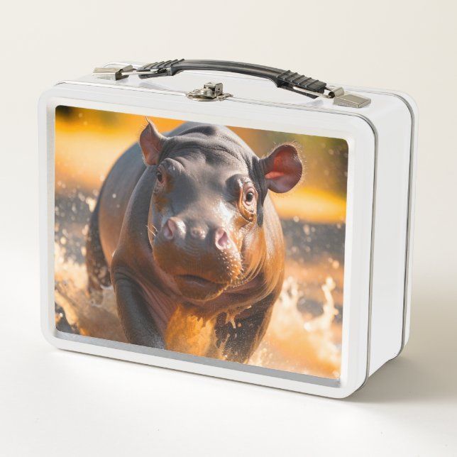 Ai Hippo Metall Brotdose (Vorderseite)