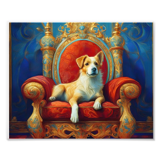 AI-Hundeschritt Fotodruck (Vorne)