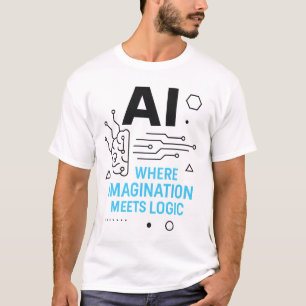 AI Imagination Meets Logic T-Shirt   Creative Tech