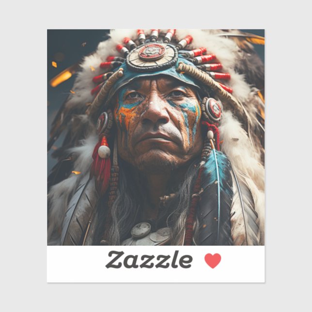 Ai Indian Aufkleber (Blatt)