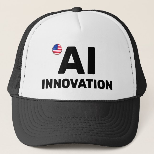 AI Innovation™ Trucker Hat (Customize It!) Truckerkappe (Vorderseite)