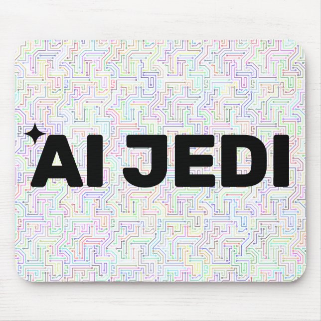 AI Jedi™ Mouse Pad (Customize It!) Mousepad (Vorne)