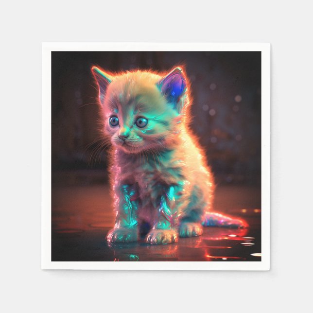 Ai Kitten Serviette (Vorderseite)