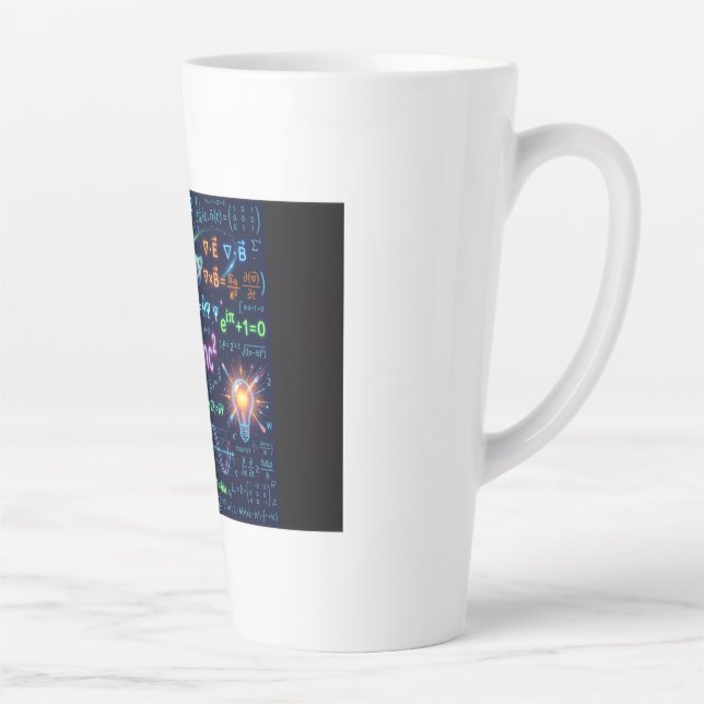 AI Kunst Physik E=mc² Science Latte Tasse - Space  (Rechts)