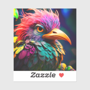 Ai Künstlerisch Bird Aufkleber