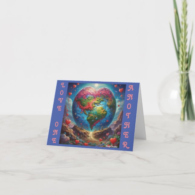 AI L'amour l'un l'autre Carte de remerciements (Devant)