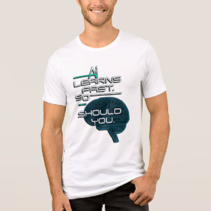 AI lernt Schnelles - Futuristisches Design des Tec Tri-Blend Shirt