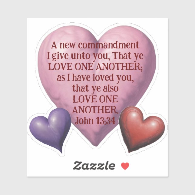 AI Love One Another Vinyl Sticker Decal (Feuille)