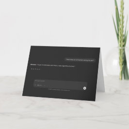 Ai Messages Ermutigung zum Verlust von Arbeitsplät Karte
