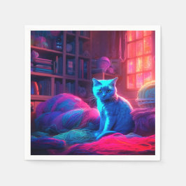 Ai Niedlich Cat Serviette