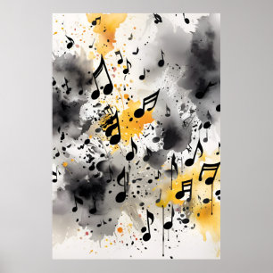 AI notes musicales Poster