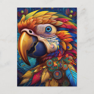 AI Parrot Postkarte