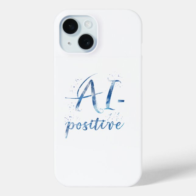 AI-positive Textart Case-Mate iPhone Hülle (Rückseite)