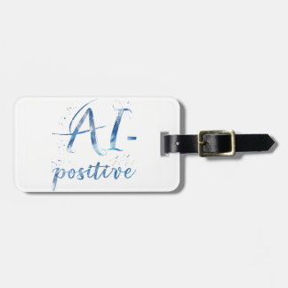 AI-positive Textart Gepäckanhänger