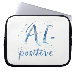 AI-positive Textart Laptopschutzhülle