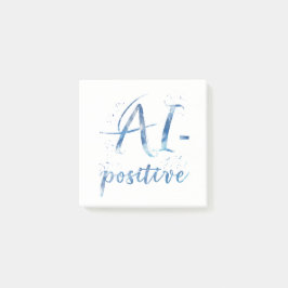AI-positive Textart Post-it Klebezettel
