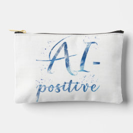 AI-positive Textart Zubehörtasche