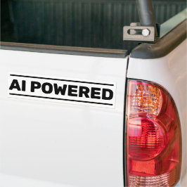 AI Powered™ Bumper Sticker Autoaufkleber