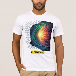 AI Powered - Futuristic Tech Design T-Shirt
