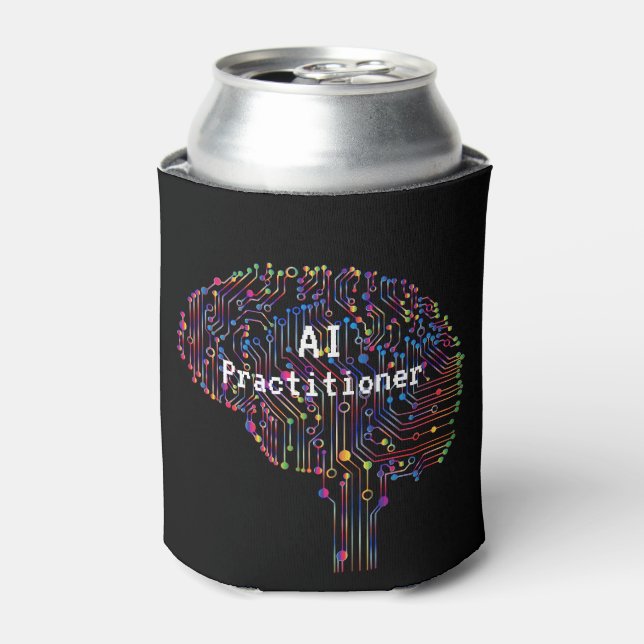 AI Practitioner für künstliche Intelligenz Tech Dosenkühler (Kanne Vorderseite)