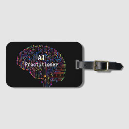 AI Practitioner für künstliche Intelligenz Tech Gepäckanhänger