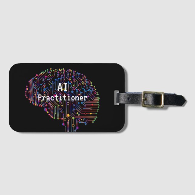 AI Practitioner für künstliche Intelligenz Tech Gepäckanhänger (Vorderseite (Horizontal))