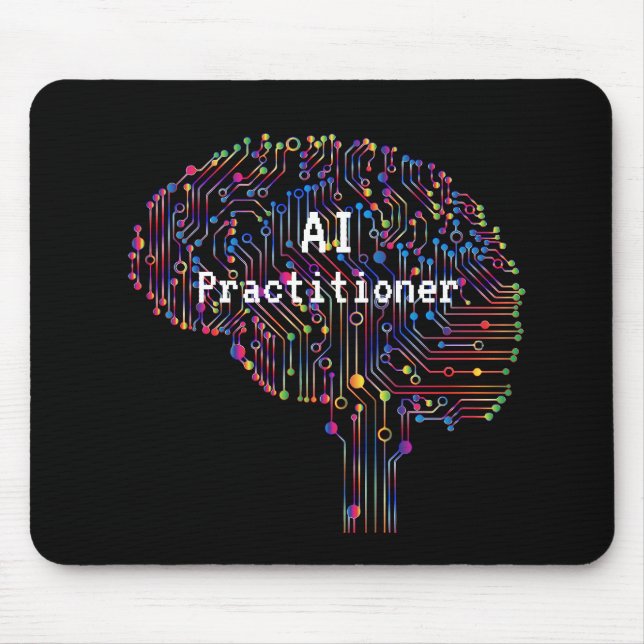 AI Practitioner für künstliche Intelligenz Tech Mousepad (Vorne)