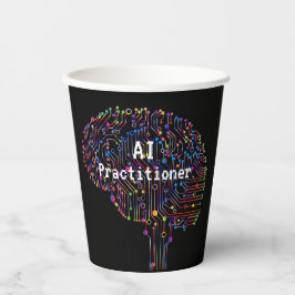 AI Practitioner für künstliche Intelligenz Tech Pappbecher