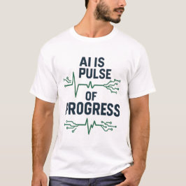 AI Pulse of Progress Tee | Tech Evolution