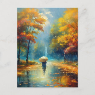 AI Rainy Day Postkarte