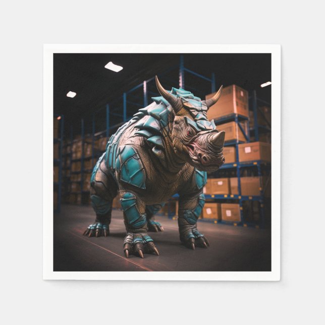 Ai Rhino Serviette (Vorderseite)