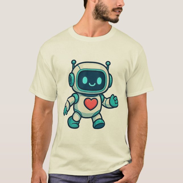 AI & Robot Characters T-Shirt (Vorderseite)