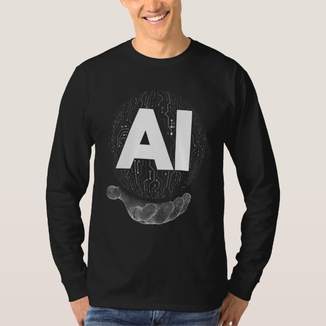 Ai Roboterhand Computerhand Scifi   T-Shirt (Vorderseite)