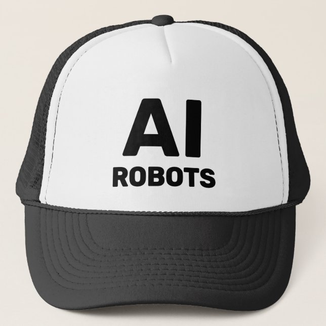 AI Robots™ Trucker-Mütze Truckerkappe (Vorderseite)