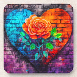 Ai Rose Art Getränkeuntersetzer